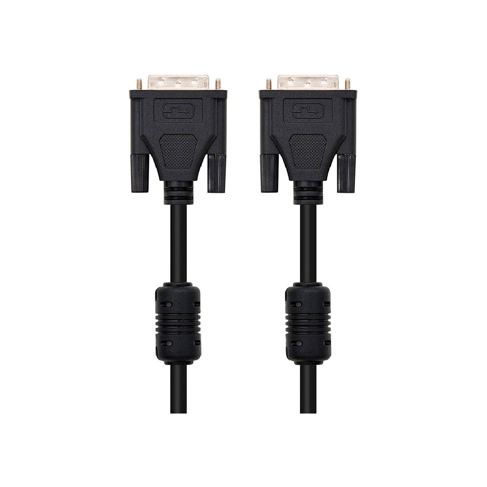 NANOCABLE - Cable Dvi Nanocable Dual Link 24+1/M-M Color Negro Longitud 1.8 M