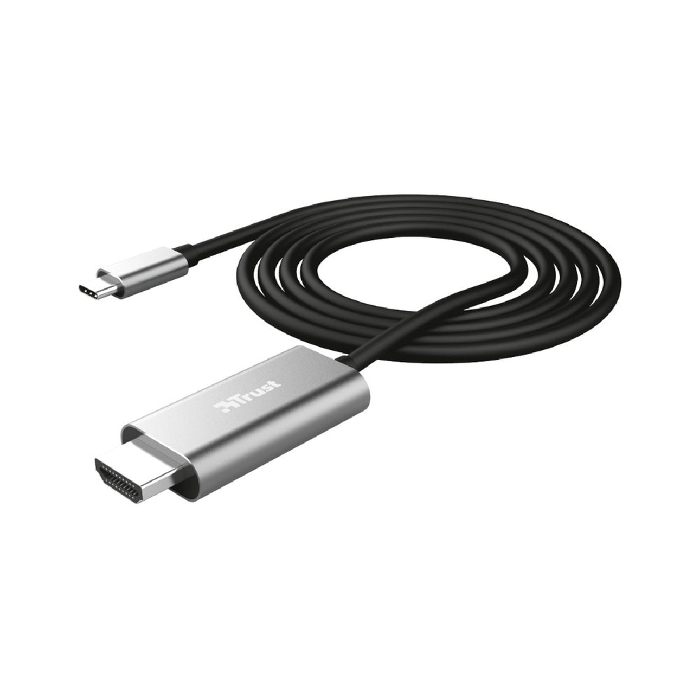 TRUST - Cable Trust Calyx Adaptador Usb-C a Hdmi Longitud 1.8 M Color Negro