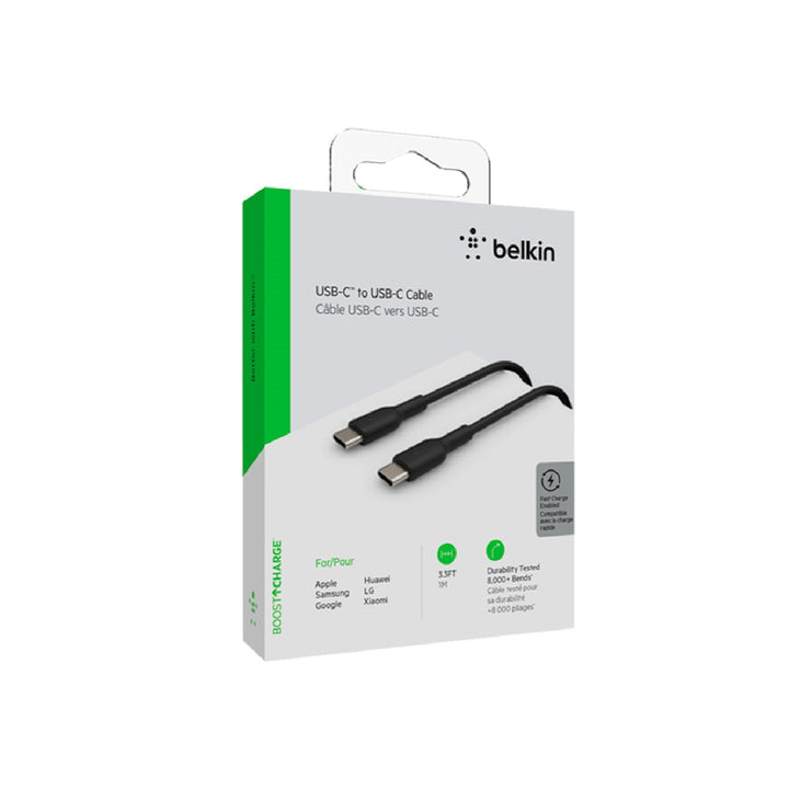 BELKIN - Cable Belkin Cab003bt1mbk Usb-C a Usb-C Boost Charge Longitud 1 M Color Negro