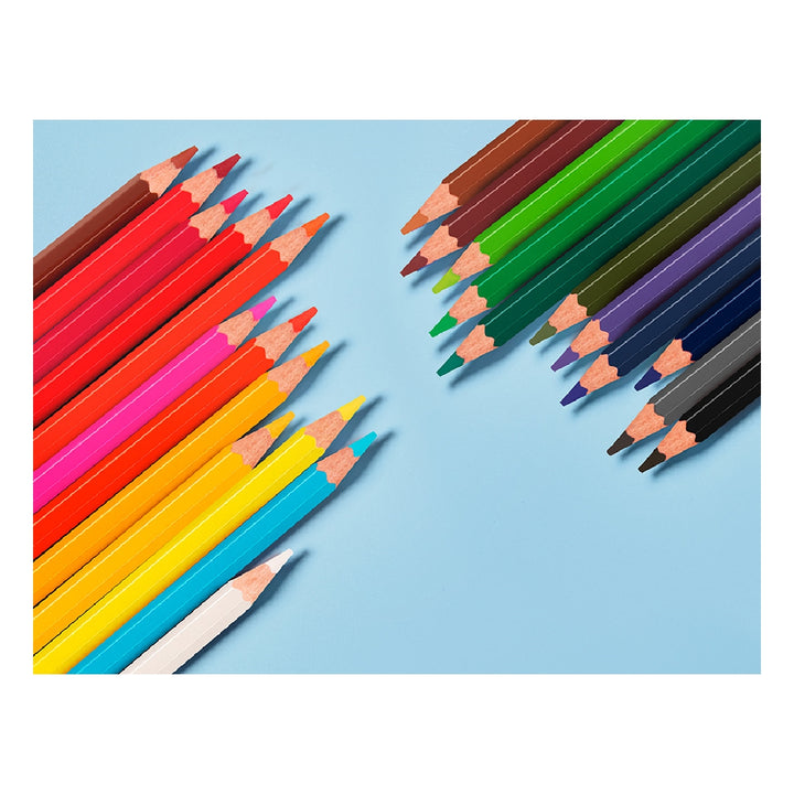 LIDERPAPEL - Lapices de Colores Acuarelables Liderpapel Caja de 24 Unidades Colores Surtidos