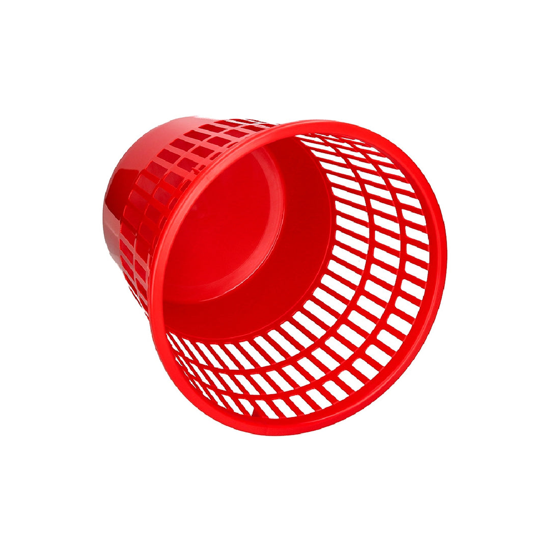 Q-CONNECT - Papelera Plastico Q-Connect 15 Litros Rejilla Color Rojo 285x290 mm