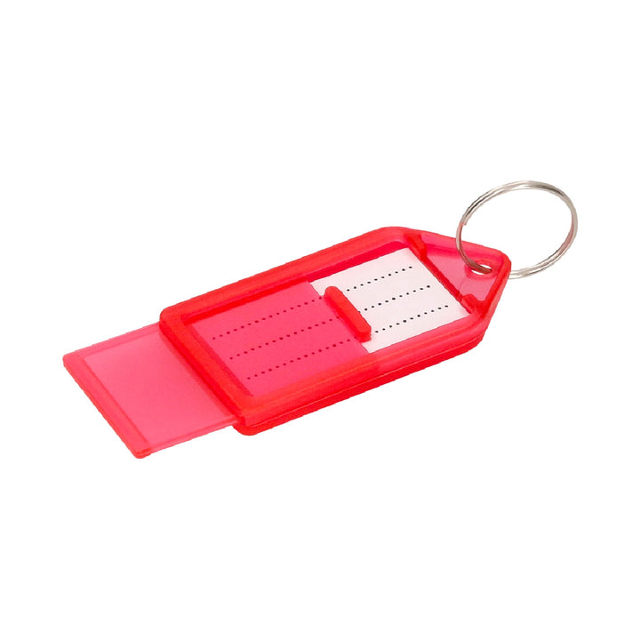 Q-CONNECT - Llavero Portaetiquetas Q-Connect Premium Color Rojo Caja de 40 Unidades