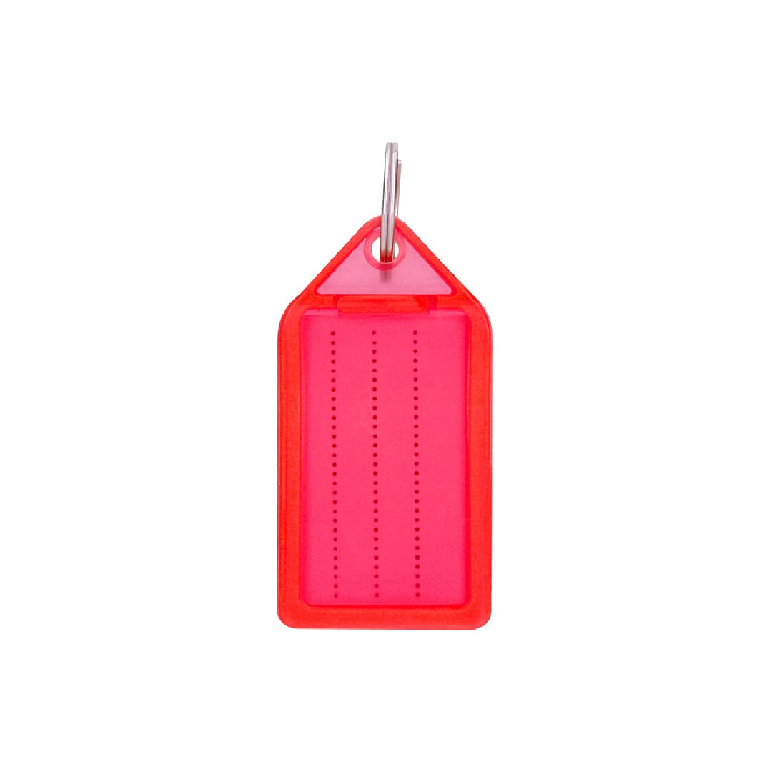 Q-CONNECT - Llavero Portaetiquetas Q-Connect Premium Color Rojo Caja de 40 Unidades