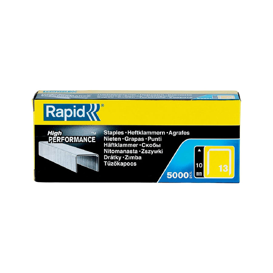 RAPID - Grapas Rapid 13/10 mm Galvanizada Caja de 5000 Unidades