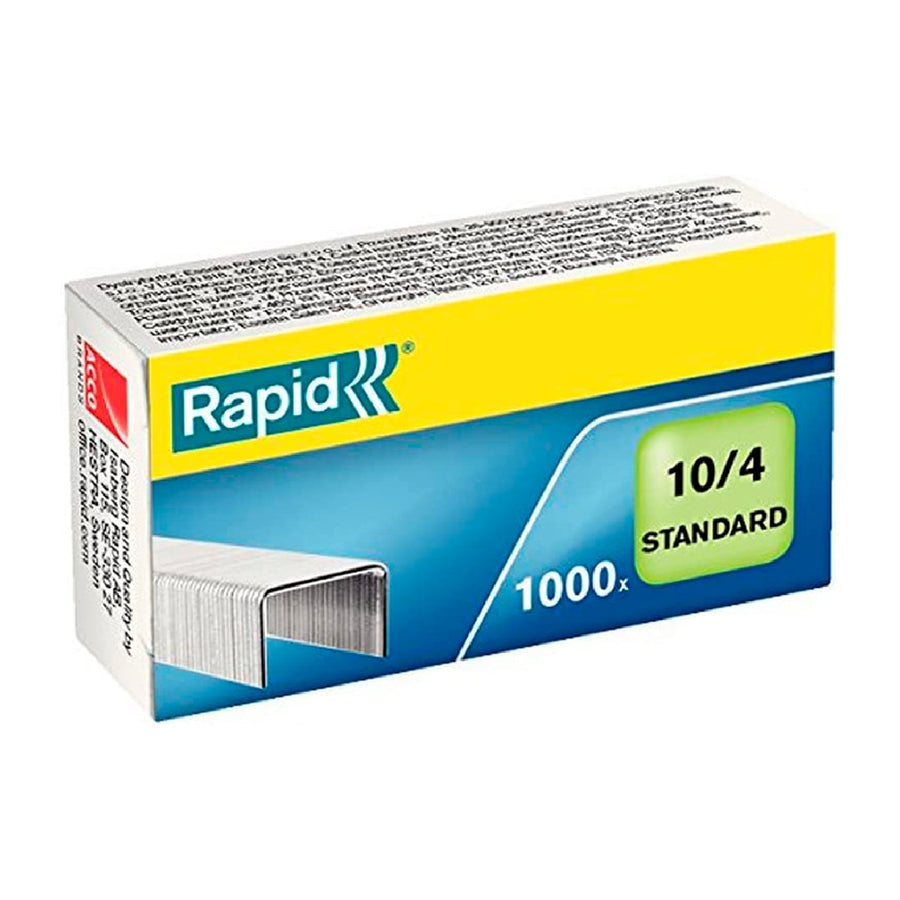 RAPID - Grapas Rapid 10/4 mm Galvanizada Caja de 1000 Unidades