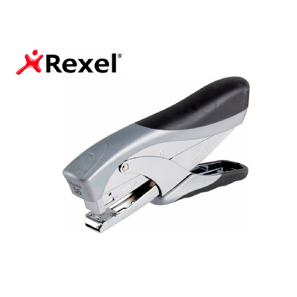 REXEL - Grapadora Rexel de Tenaza Squale 56 Metalica Capacidad de Grapado 25 Hojas Usa Grapas 24/6 y 26/6 Color