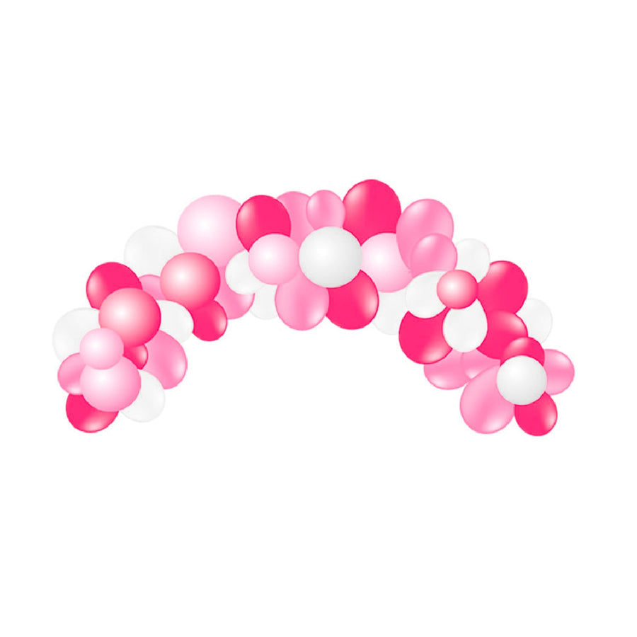 VIVALLOONS - Globo 100% Latex Biodegradable Guinarlda Arco Baby Pink 55 Unidades Colores Pastel