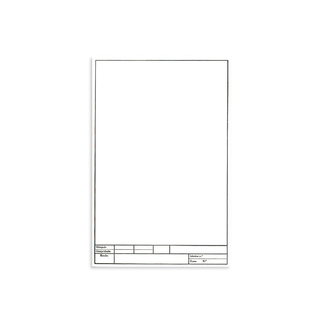 LIDERPAPEL - Papel Dibujo Liderpapel 210x297mm 150g/M2 Con Cajetin