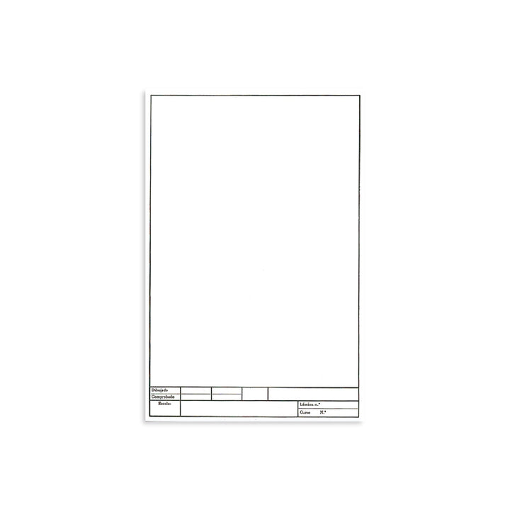 LIDERPAPEL - Papel Dibujo Liderpapel 210x297mm 150g/M2 Con Cajetin