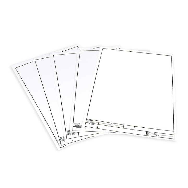 LIDERPAPEL - Papel Dibujo Liderpapel 210x297mm 150g/M2 Con Cajetin