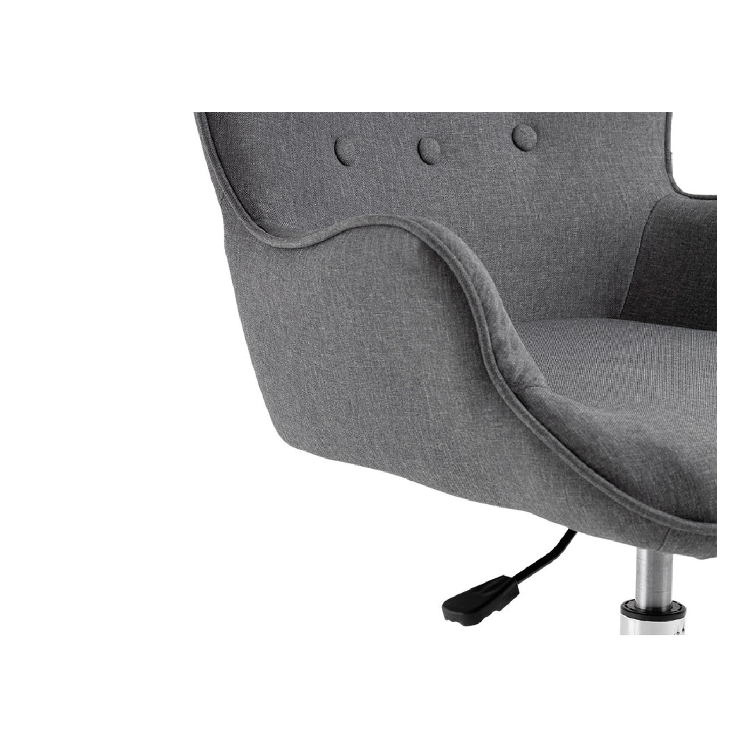 Q-CONNECT - Silla Q-Connect Escritorio Mes Sina Base Metalica Alt Max 960 Anc 570 Prof 620 Ruedas Premium Color Gris