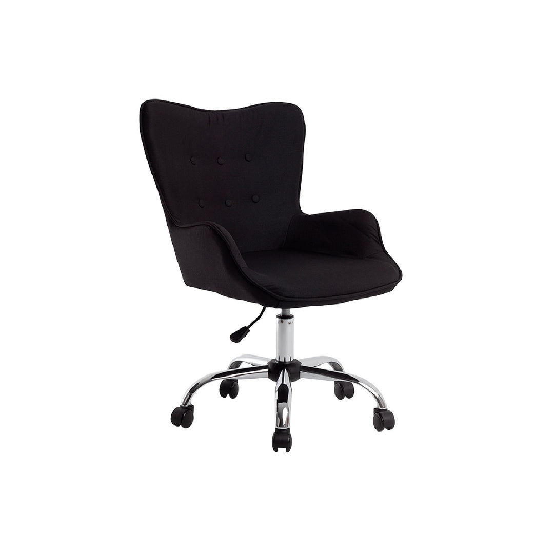 Q-CONNECT - Silla Q-Connect Escritorio Mes Sina Base Metalica Alt Max 960 Anc 570 Prof 620 Ruedas Premium Color Negro