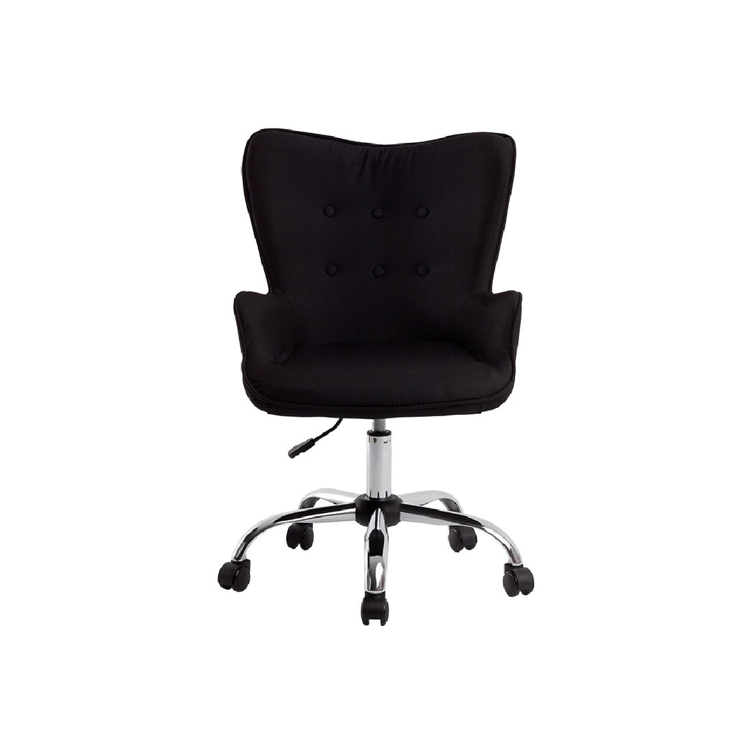 Q-CONNECT - Silla Q-Connect Escritorio Mes Sina Base Metalica Alt Max 960 Anc 570 Prof 620 Ruedas Premium Color Negro