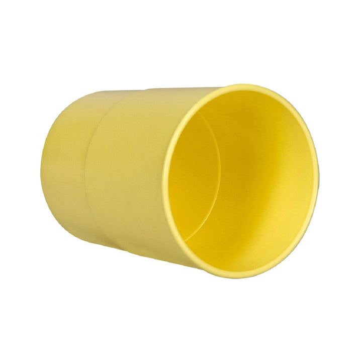 Q-CONNECT - Cubilete Portalapices Q-Connect Amarillo Pastel Opaco Plastico Diametro 75 mm Alto 100 mm
