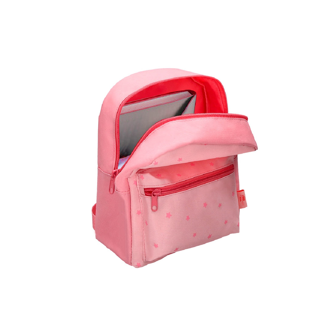 LIDERPAPEL - Cartera preescolar liderpapel mochila infantil diseño rosa 250x115x210 mm. 