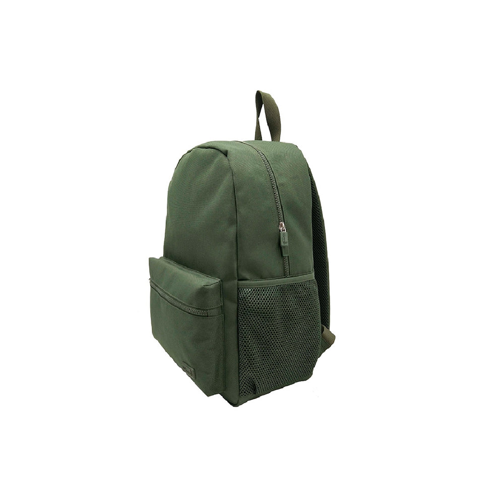 LIDERPAPEL - Cartera Liderpapel Mochila Bol Sillo Lateral Elastico Color Verde Militar 400x125x300