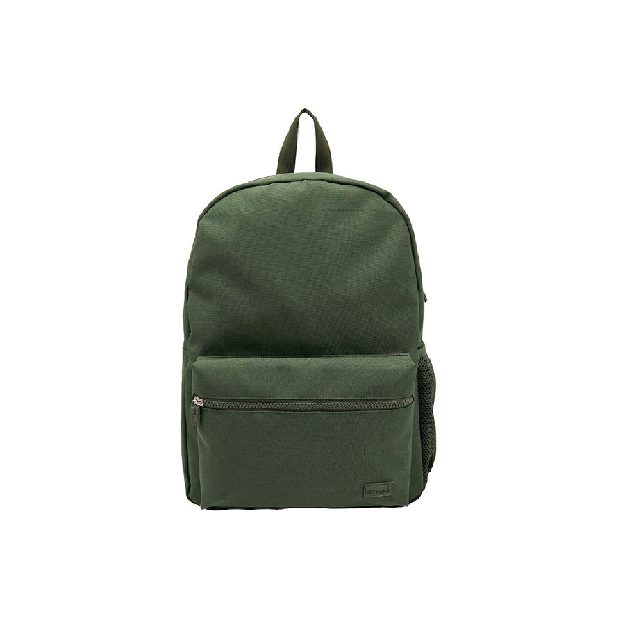 LIDERPAPEL - Cartera Liderpapel Mochila Bol Sillo Lateral Elastico Color Verde Militar 400x125x300