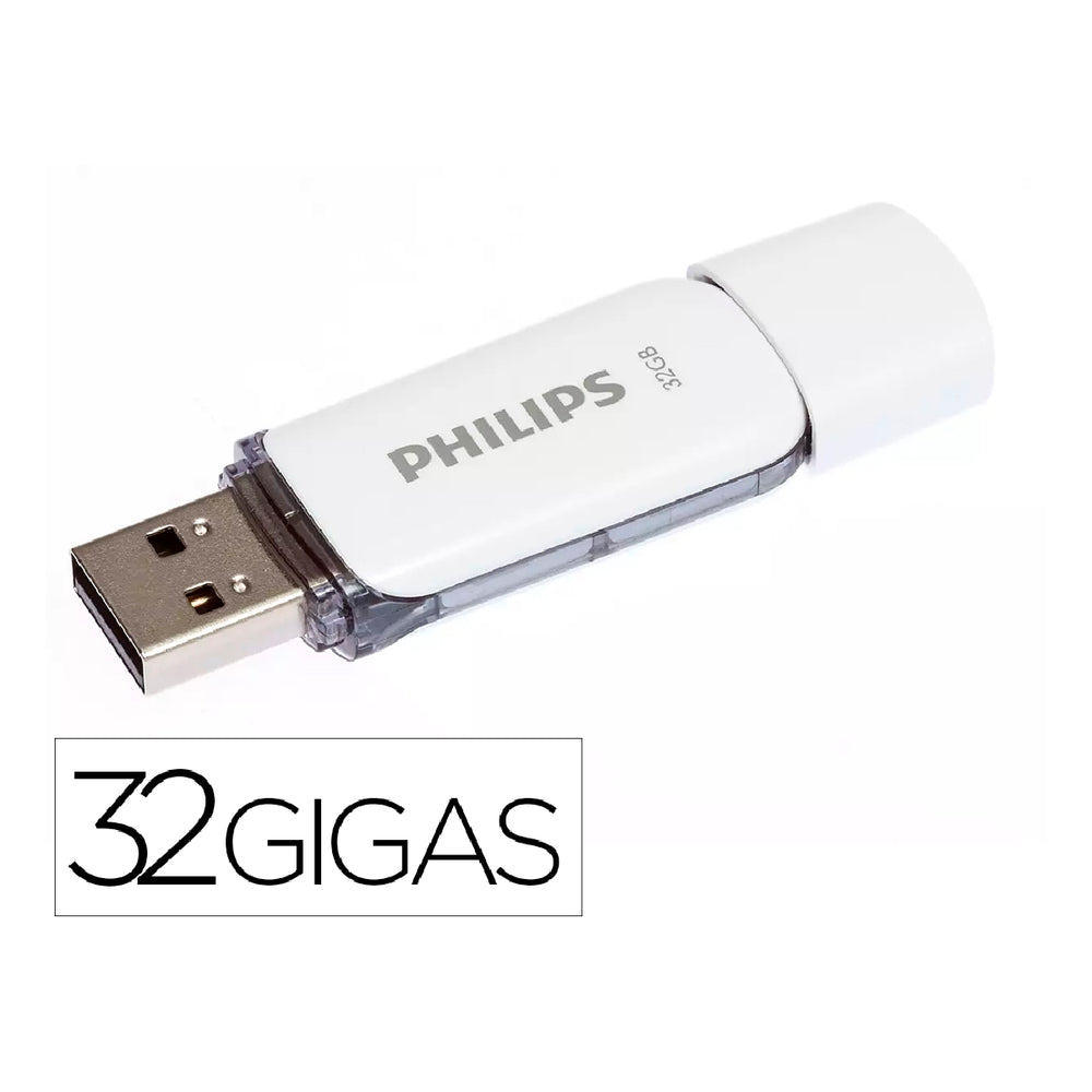 PHILIPS - Memoria Usb Philips Flash Usb 2.0 32gb Snow Grey
