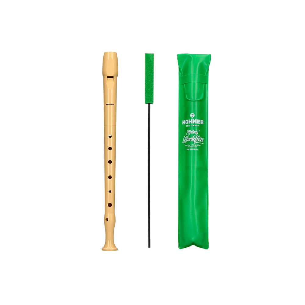 HOHNER - Flauta hohner 9508 color marfil funda verde. 