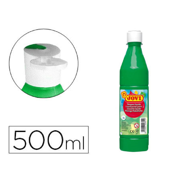 JOVI - Tempera Liquida Jovi Escolar 500 ML Verde Medio