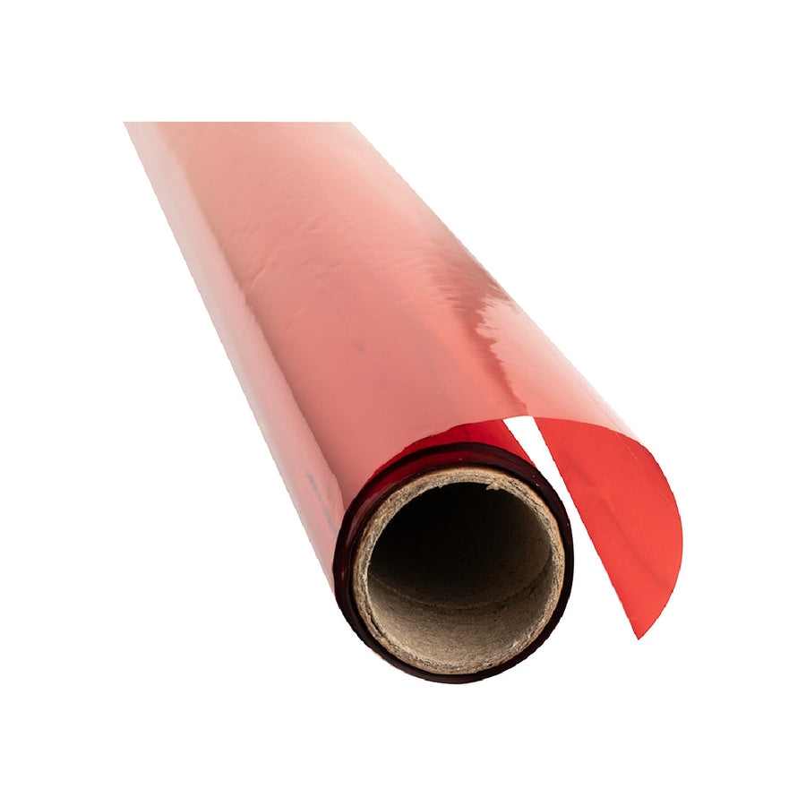 LIDERPAPEL - Papel Celofan Liderpapel Rollo Rojo 0.60 X 10 mt