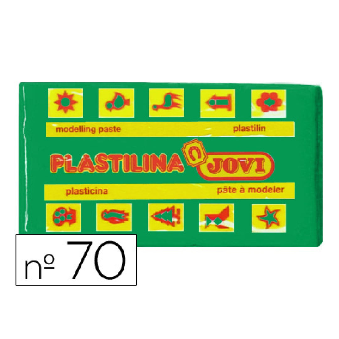 JOVI - Plastilina Jovi 70 Verde Claro Unidad Tamano Pequeno