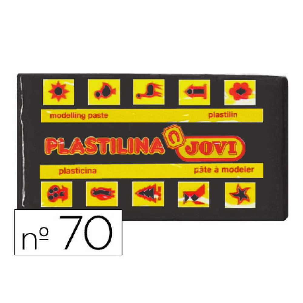 JOVI - Plastilina Jovi 70 Negro Unidad Tamano Pequeno