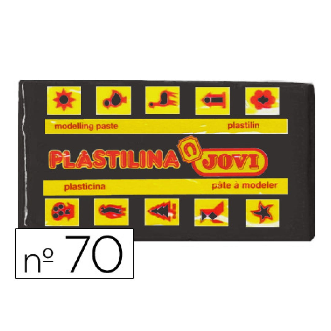 JOVI - Plastilina Jovi 70 Negro Unidad Tamano Pequeno