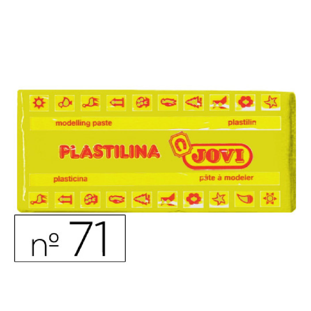 JOVI - Plastilina Jovi 71 Amarillo Oscuro Unidad Tamano Mediano