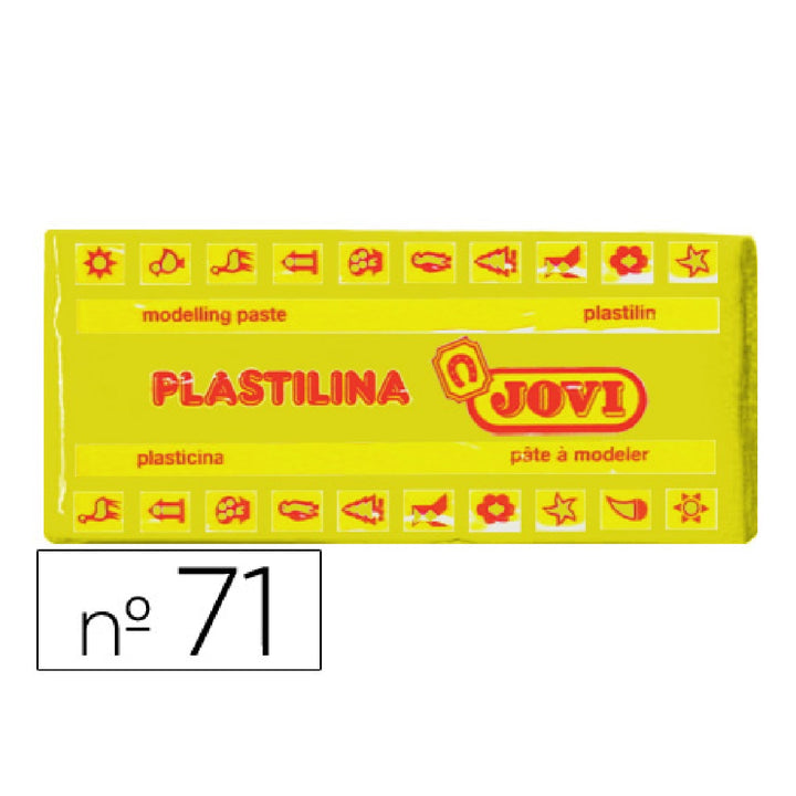 JOVI - Plastilina Jovi 71 Amarillo Oscuro Unidad Tamano Mediano