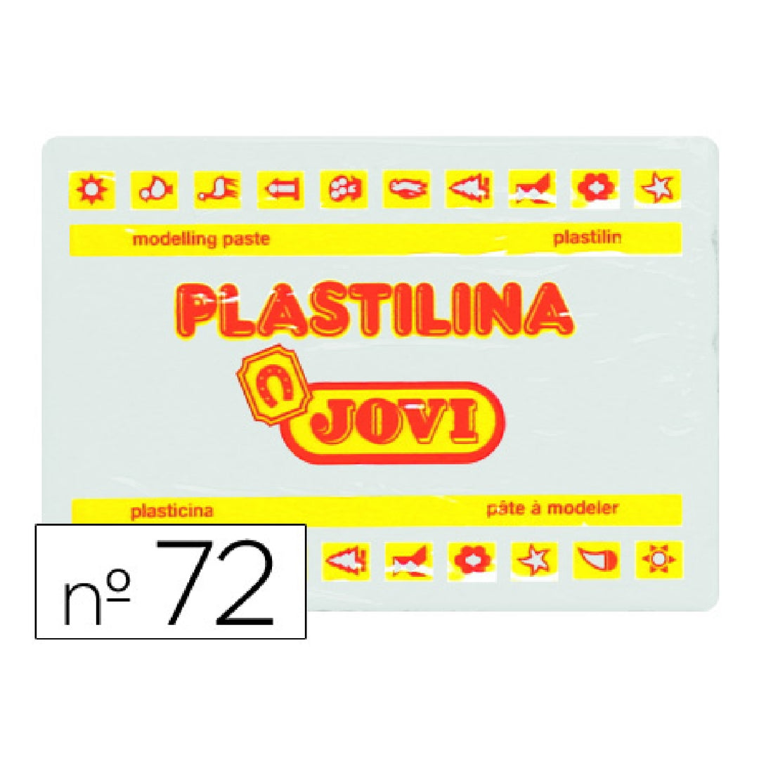 JOVI - Plastilina Jovi 72 Blanco Unidad Tamano Grande