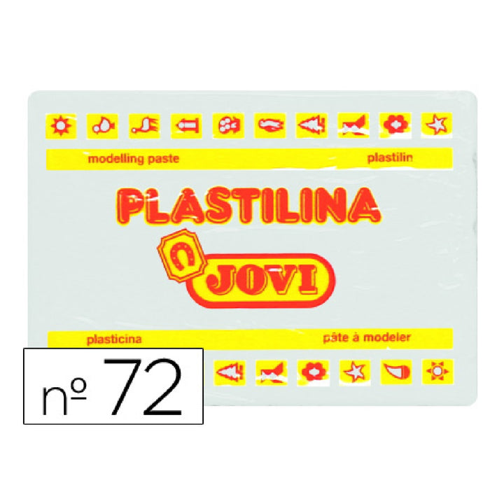 JOVI - Plastilina Jovi 72 Blanco Unidad Tamano Grande