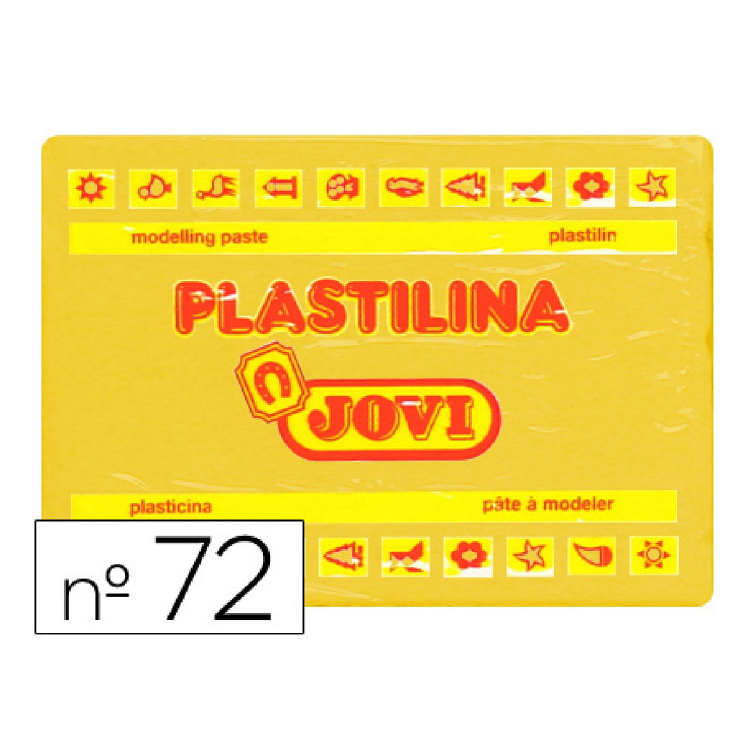 JOVI - Plastilina Jovi 72 Amarillo Oscuro Unidad Tamano Grande