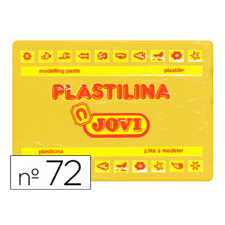 JOVI - Plastilina Jovi 72 Amarillo Oscuro Unidad Tamano Grande