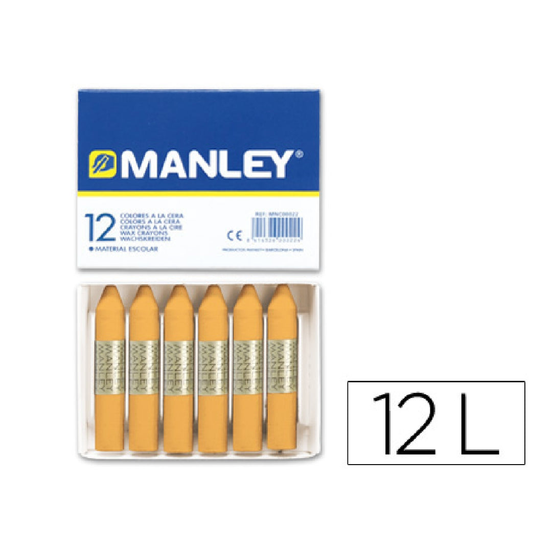 CERA - Lapices Cera Manley Unicolor Ocre N.26 Caja de 12 Unidades