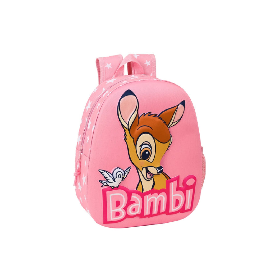 SAFTA - Cartera Escolar Safta Disney Classics Bambi Mochila Guarderia Adaptable a Carro 270x100x320 mm