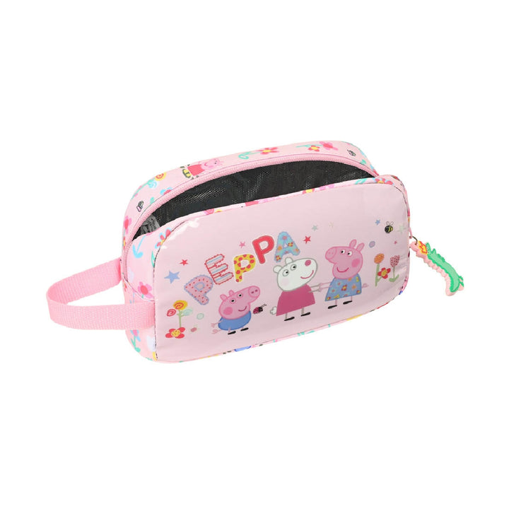 SAFTA - Cartera Escolar Safta Portadesayunos 215x65x120 mm Peppa Pig Having FUN