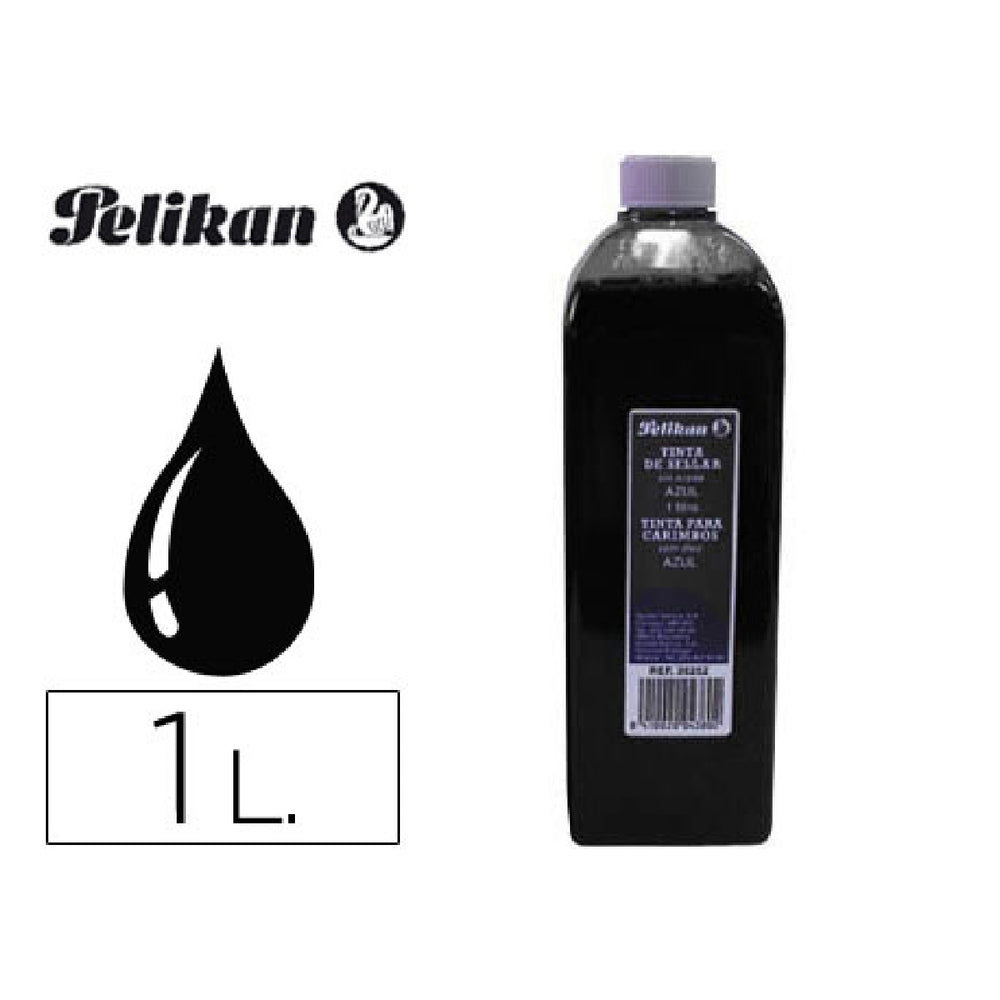 PELIKAN - Tinta Tampon Pelikan Negra Bote 1 Litro