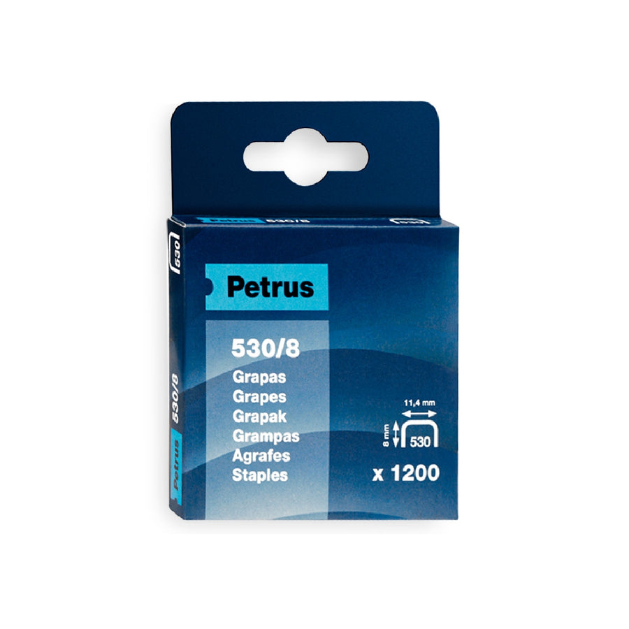PETRUS - Grapas Petrus no530/8 Caja de 1200 Unidades
