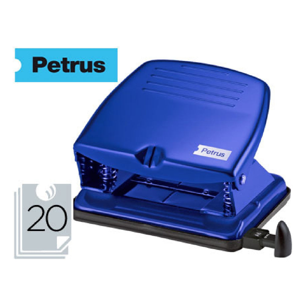PETRUS - Taladrador Petrus 65 Color Azul Capacidad 20 Hojas