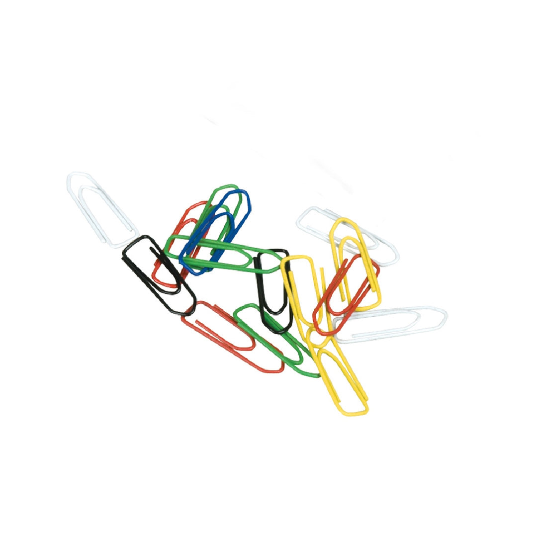 Q-CONNECT - Clips Colores Q-Connect 26 mm Caja de 125 Unidades Colores Surtidos