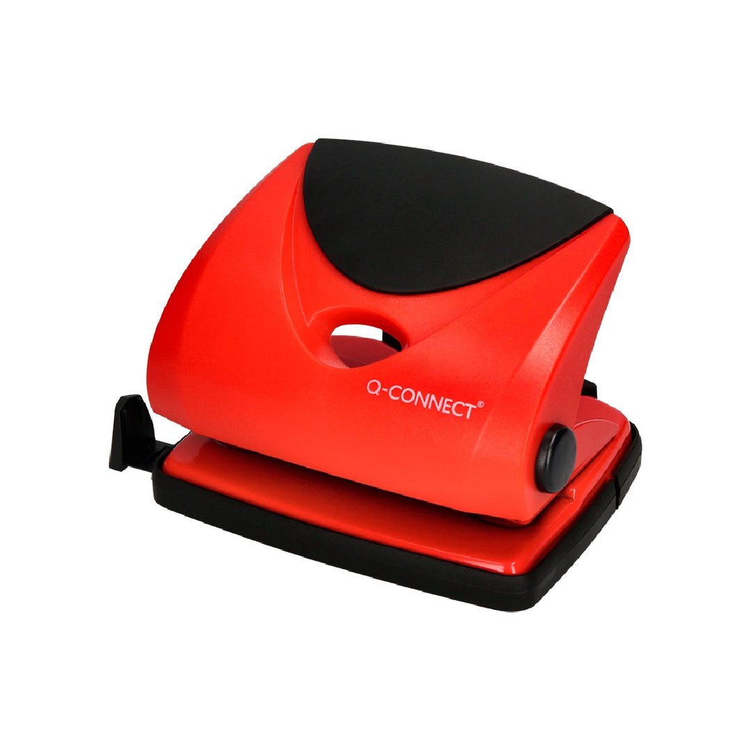 Q-CONNECT - Taladrador Q-Connect Kf02156 Rojo Abertura 2 mm Capacidad 20 Hojas