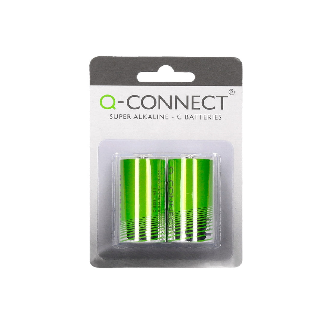 Q-CONNECT - Pila Q-Connect Alcalina C Blister de 2 Unidades