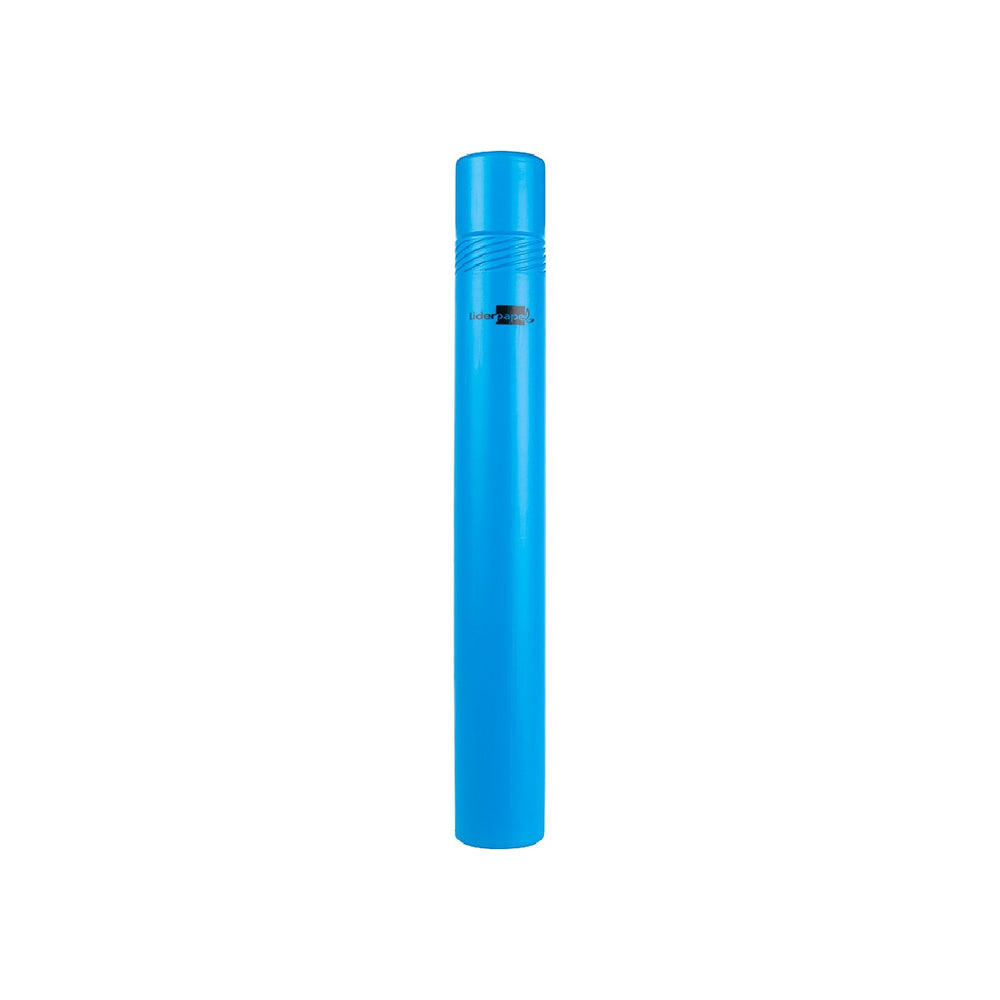 LIDERPAPEL - Portaplanos Plastico Liderpapel Diametro 6 cm Extensible Hasta 80 Azul