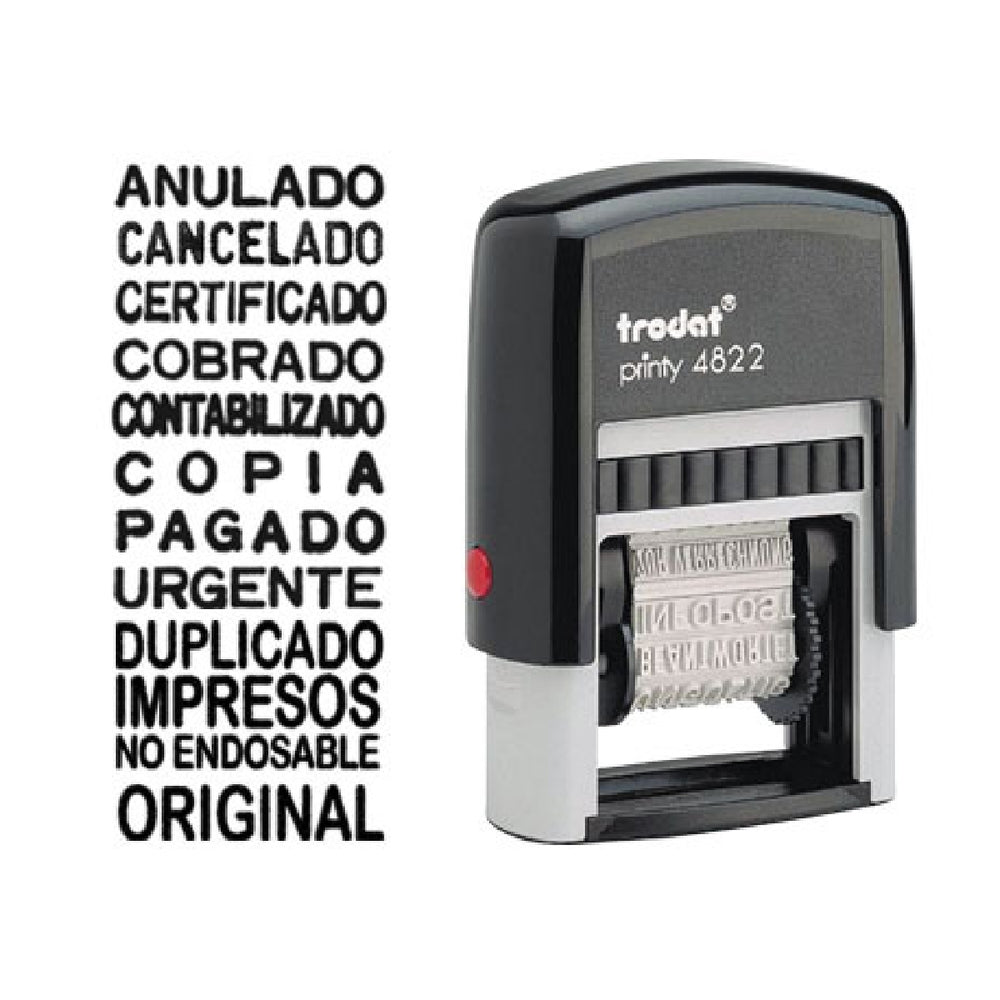 FRAMUN - Formulario Trodat 12 Textos Entintaje Automatico 4 mm