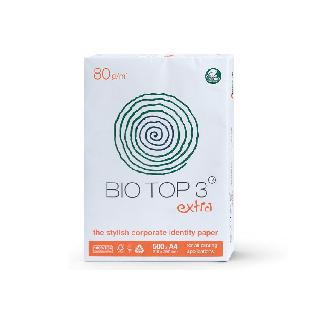 BIOTOP - Papel Fotocopiadora Biotop 80g Extra Ecologico Din A4 Paquete de 500 Hojas