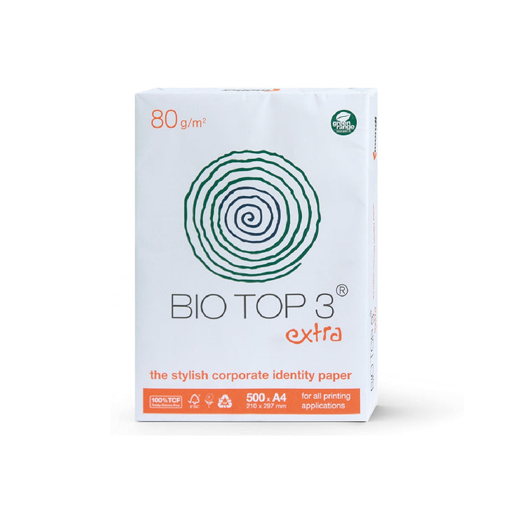 BIOTOP - Papel Fotocopiadora Biotop 80g Extra Ecologico Din A4 Paquete de 500 Hojas