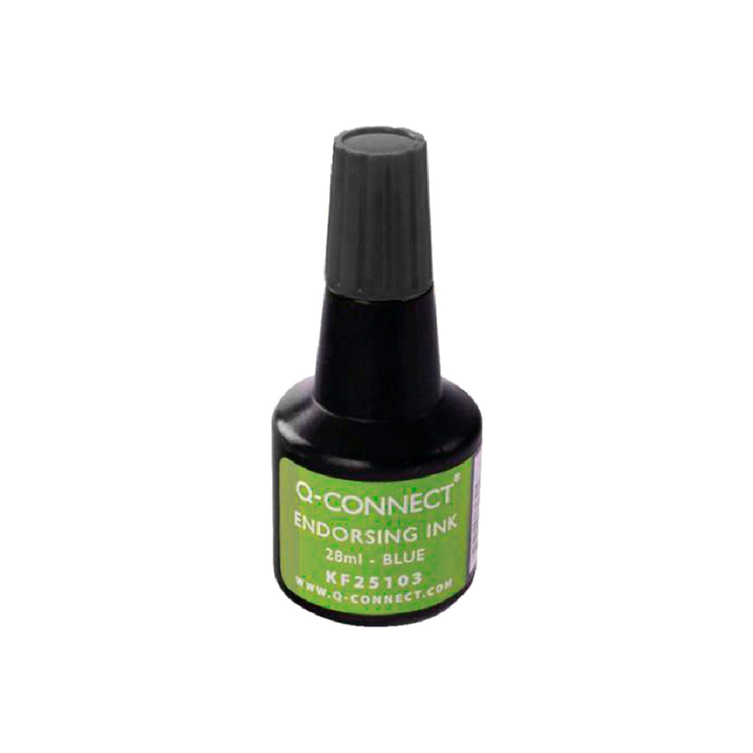 Q-CONNECT - Tinta Tampon Q-Connect Negro Bote 28 ML