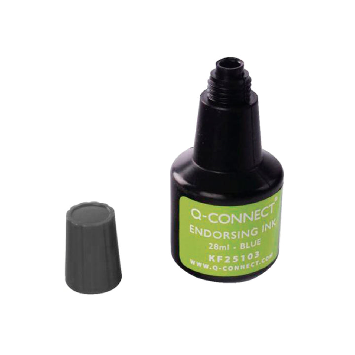 Q-CONNECT - Tinta Tampon Q-Connect Negro Bote 28 ML