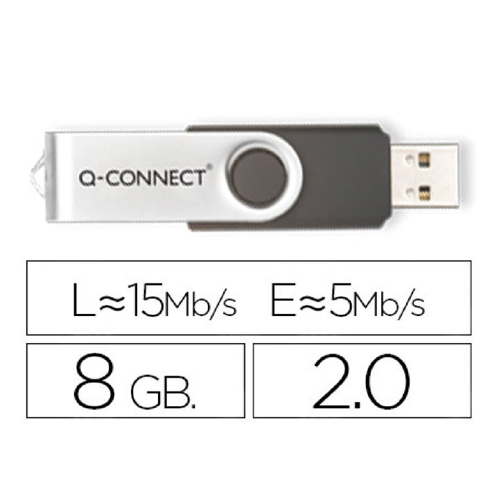 Q-CONNECT - Memoria Usb Q-Connect Flash 8 GB 2.0